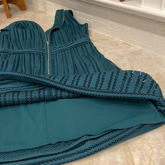 J. Crew teal fit and flare dress - Picture 8 of 8